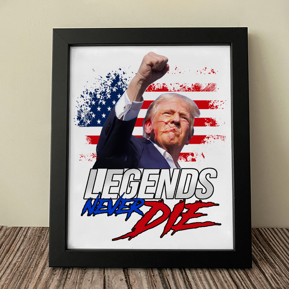 Donald Trump Legends Never D** Picture Frame TH10 63455