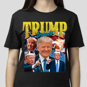 Donald Trump Homage With Retro Style Dark Shirt TA29 62458