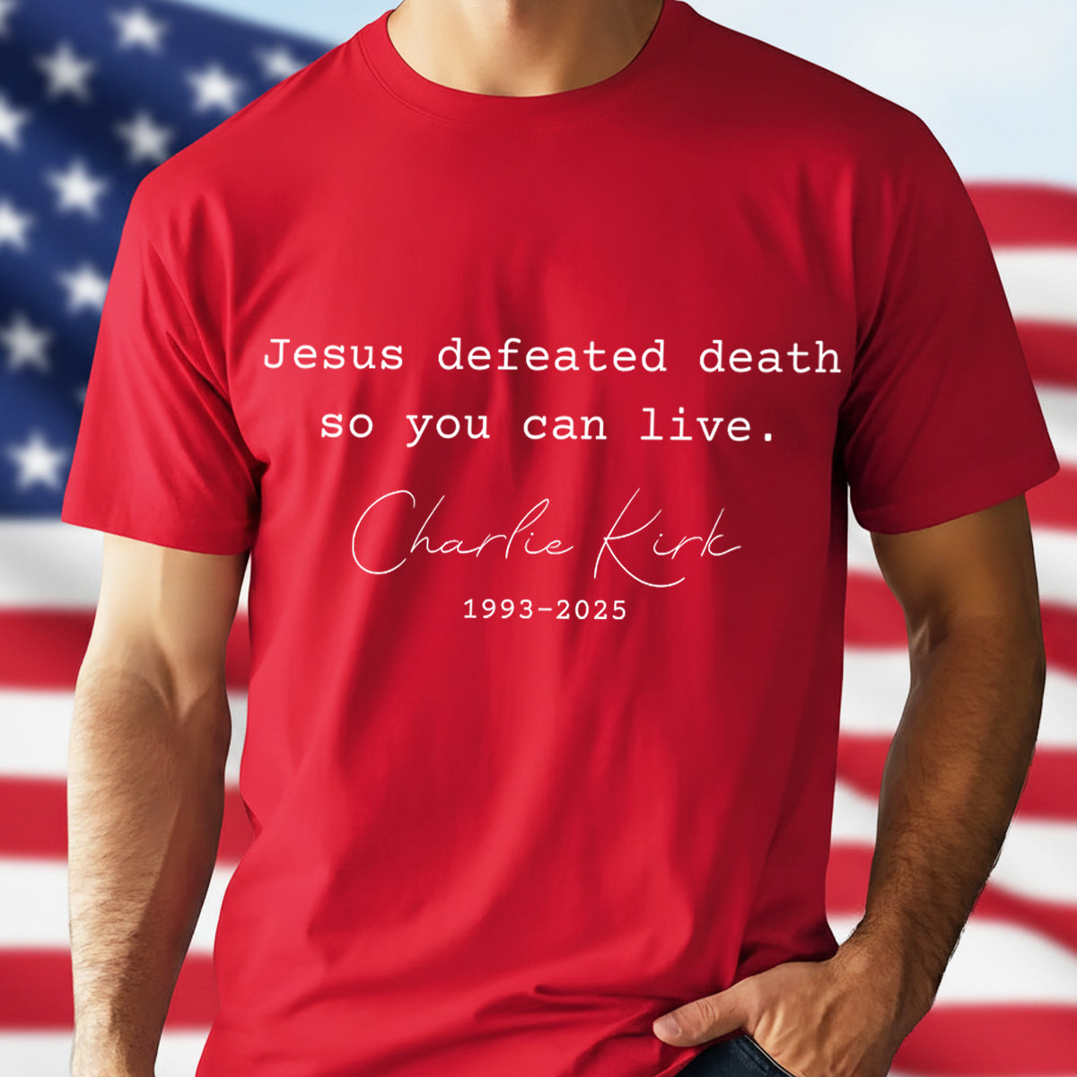 Patriotic Tribute to Charlie Kirk Remembrance Dark Shirt LM32 65709