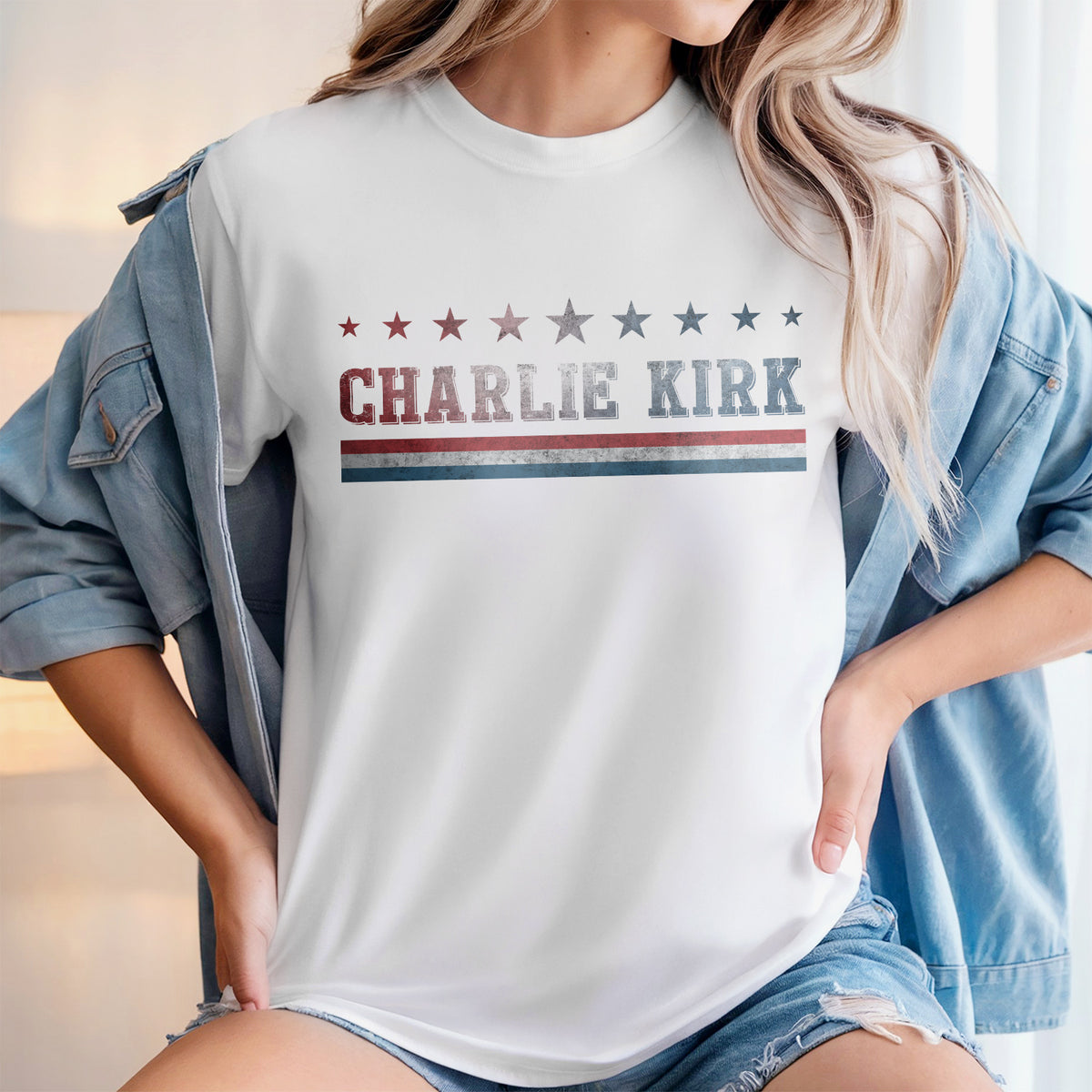 RIP American Charlie Kirk Patriot Memorial Bright Shirt LM32 65497