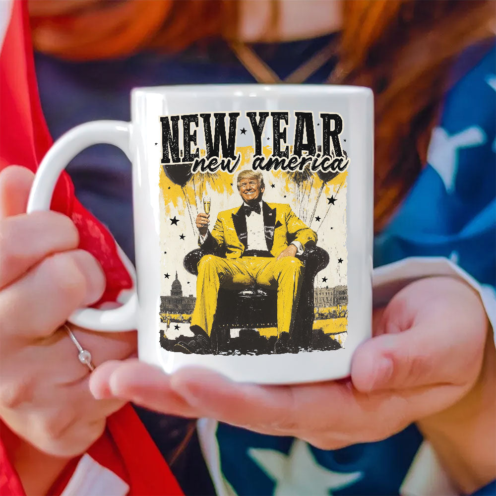 New Year New America Trump White Mug HA75 64236