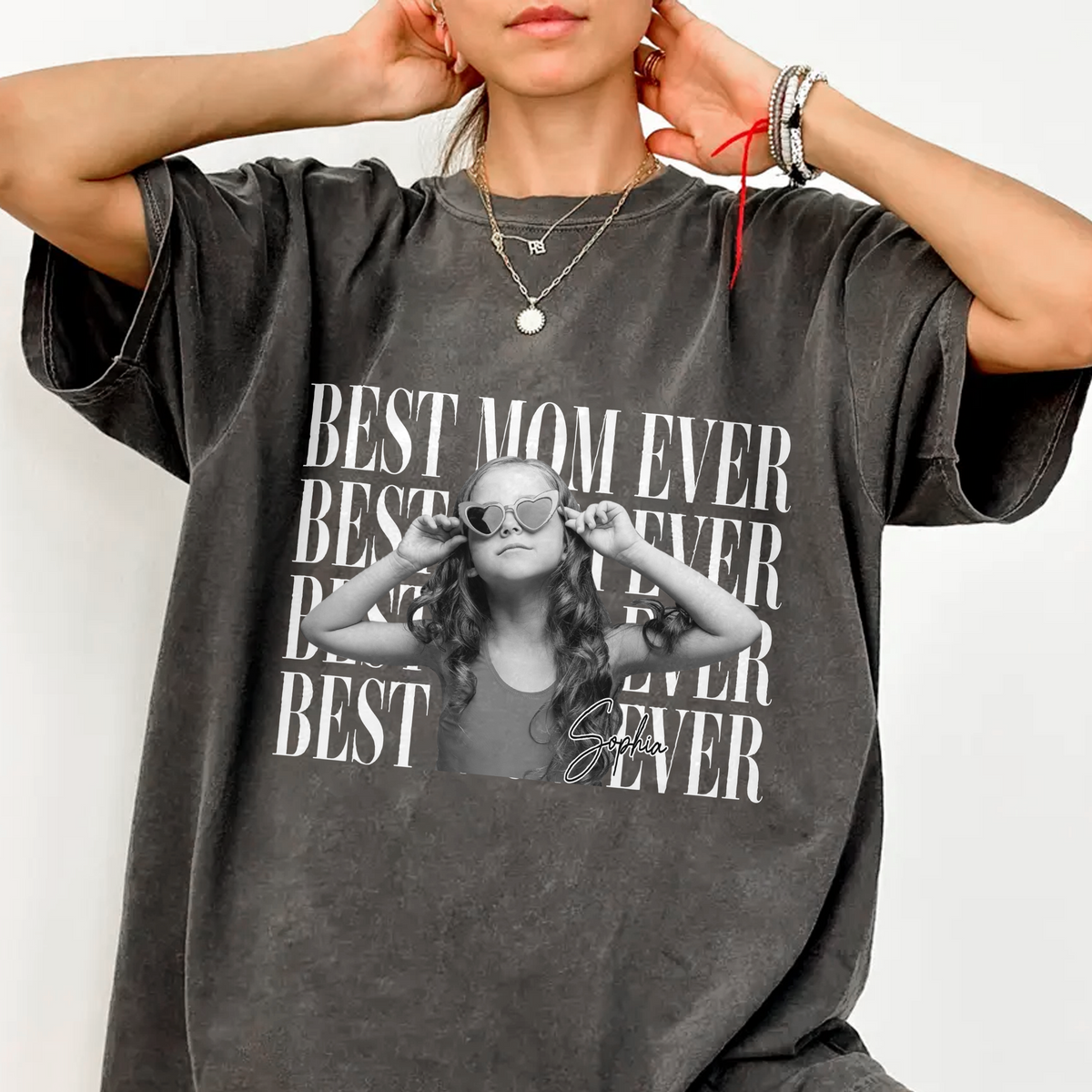 Personalized Vintage Photo Best Dad Mom Ever Comfort Shirt HA75 921276