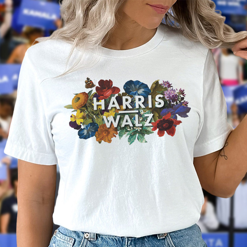 Kamala Harris 2024 Floral Feminine Women Kamala 2024 Bright Shirt HO82 65104