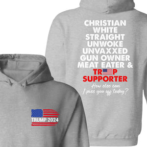 Trump Supporter Tees | Donald Trump Homage Shirt | Donald Trump Fan Front & Back Shirt C916 - GOP