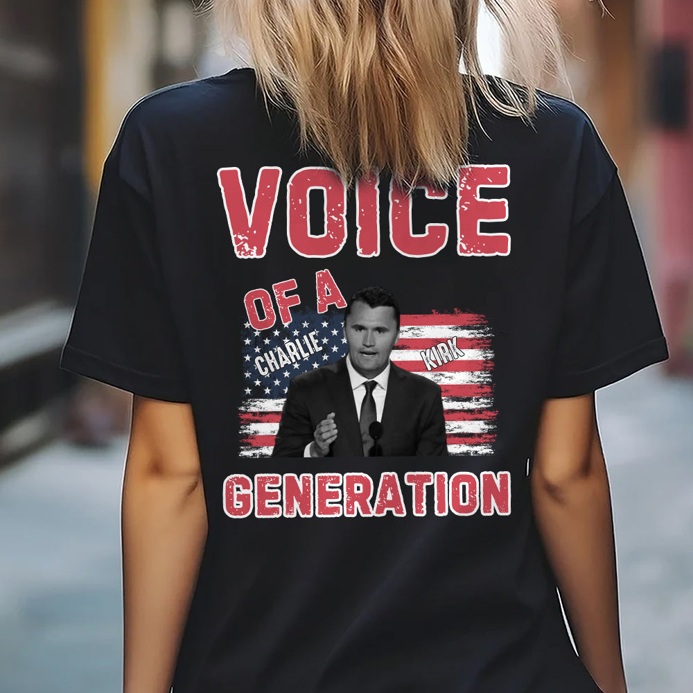 Voice Of A Generation Charlie Kirk Back Shirt HO82 65956