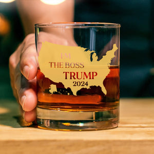 Trump's Comeback to Protect America's Legacy in 2024 Whisky Glass HA75 63777