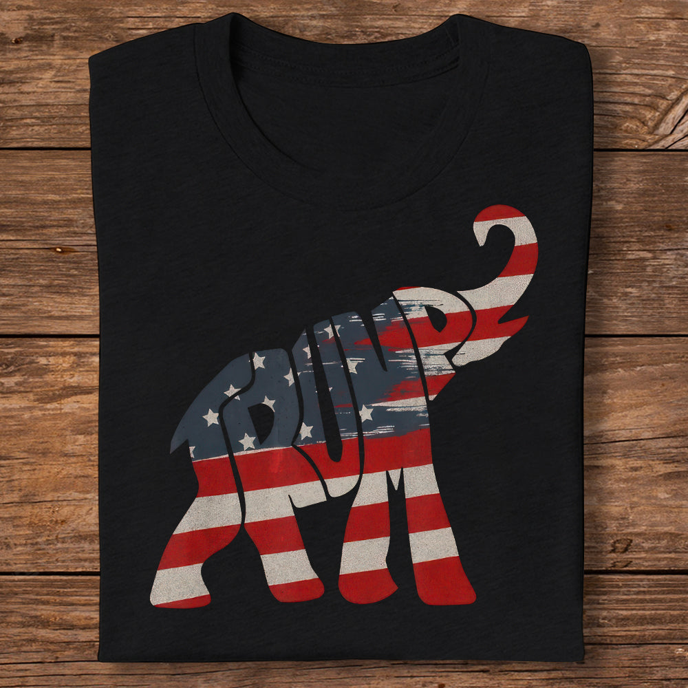 Donald Trump Republican Elephant American Flag Shirt DM01 62943