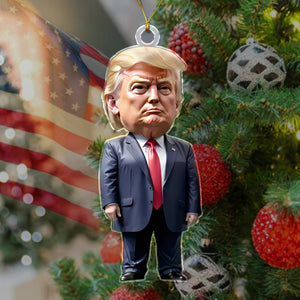 President Trump Acrylic Ornament Christmas & Halloween Decor - Perfect Holiday Gift Idea HA75 63596