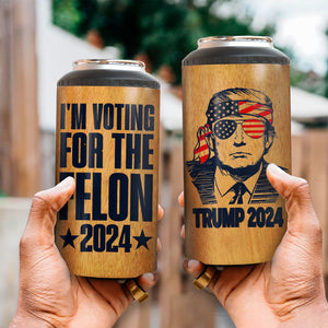 I Am Voting For The Felon 2024 Trump President Cooler Tumbler N369 62912