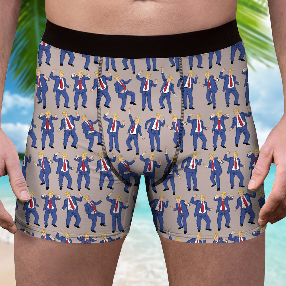 Funny Trump Dance Men's Boxer Briefs HO82 65586
