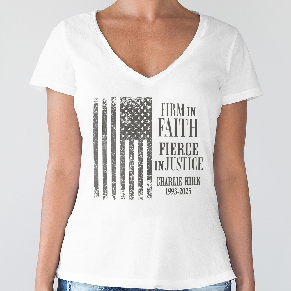 Charlie Kirk US Flag Bright Shirt HA75 644012