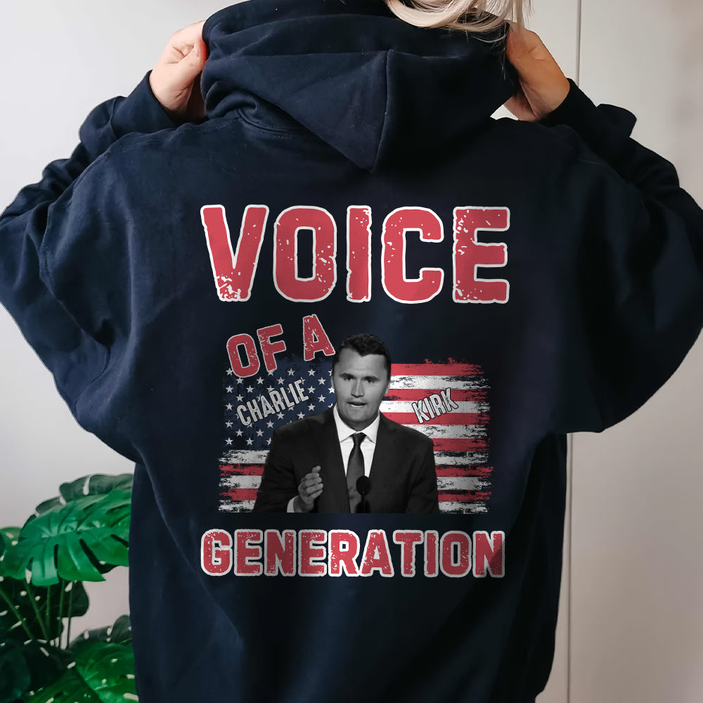 Voice Of A Generation Charlie Kirk Back Shirt HO82 65956