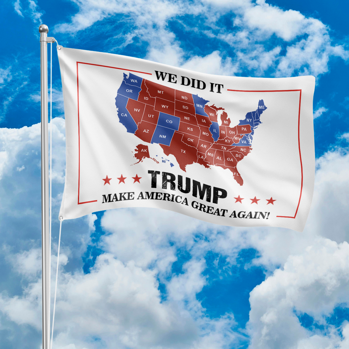 We Did It Trump Make America Great Again House Flag & Garden Flag HA75 63980