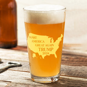 Trump Will Protect America's Legacy in 2024 – Make America Great Again Beer Glass LM32 63779