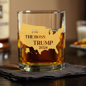 Trump's Comeback to Protect America's Legacy in 2024 Whisky Glass HA75 63777