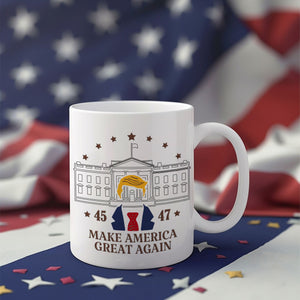 47th President Trump Make America Great Again White Mug LM32 65041