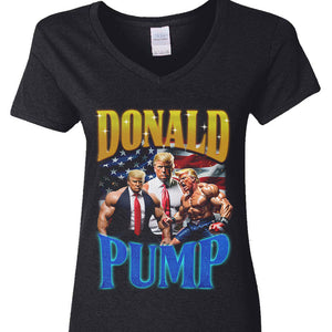 Donald Pump Signature With Retro Style Dark Shirt TA29 62468