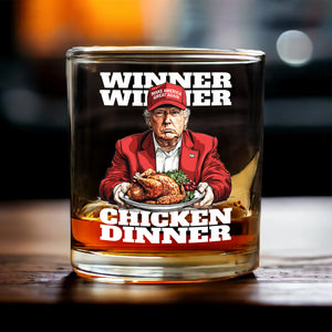 Make America Great Again with Trump Turkey Dinner Whisky Glass LM32 63901