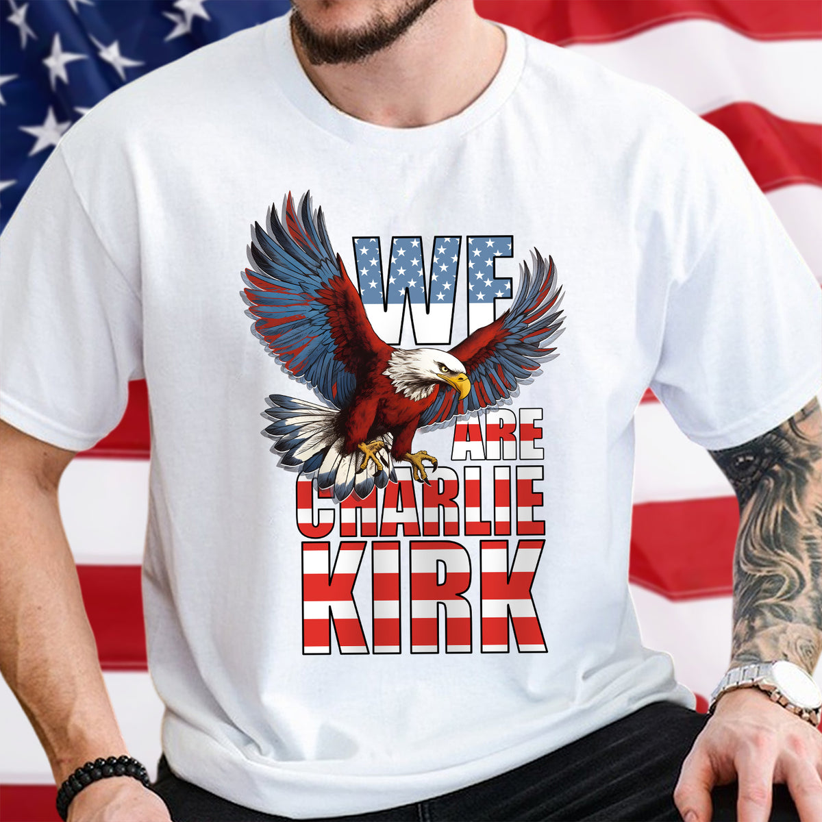 We Are Charlie Kirk America Eagle Patriot Memorial Bright Shirt LM32 65491