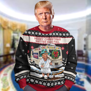 Merry Christmas Sh*tter Was Full Ugly Sweater HA75 64016