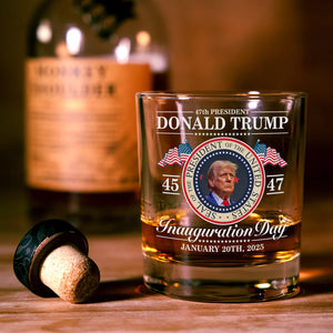 Donald Trump 47th President - Inauguration Day 2025 Edition Whiskey Glass LM32 65107