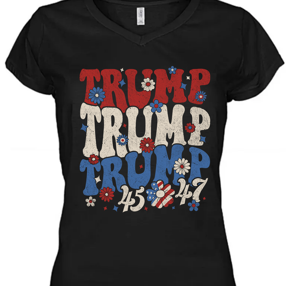 Trump Girl Red White Blue 47 Shirt N369 62467