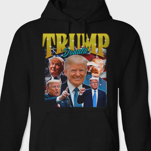 Donald Trump Homage With Retro Style Dark Shirt TA29 62458