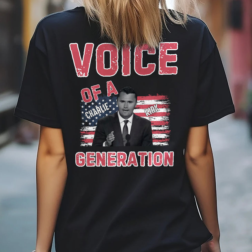Voice Of A Generation Charlie Kirk Back Shirt HO82 65956