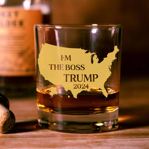 Trump's Comeback to Protect America's Legacy in 2024 Whisky Glass HA75 63777