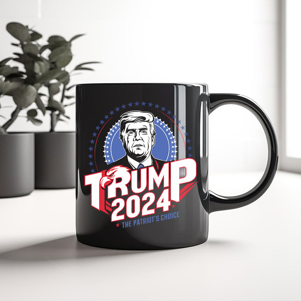 President Donald Trump 2024 Black Mug HO82 62748