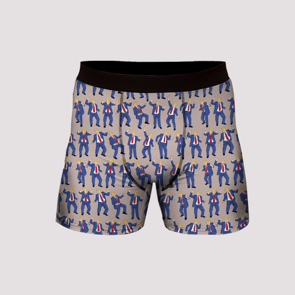 Funny Trump Dance Men's Boxer Briefs HO82 65586