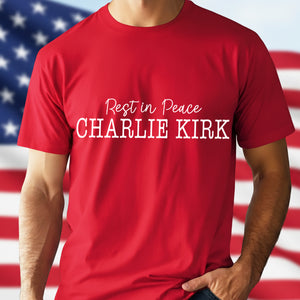 Rest In Peace Charlie Kirk Memorial Dark Shirt LM32 65447