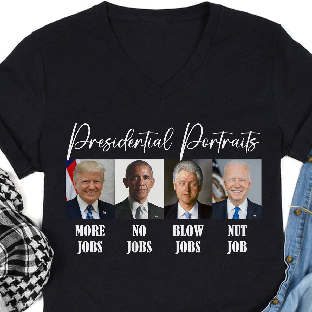 Presidential Portraits Shirt | Donald Trump Homage Shirt | Donald Trump Fan Tees C920 - GOP