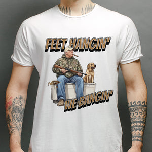 Trump Hunting Feet Hangin' We Bangin' Original Bright Shirt LM32 63855