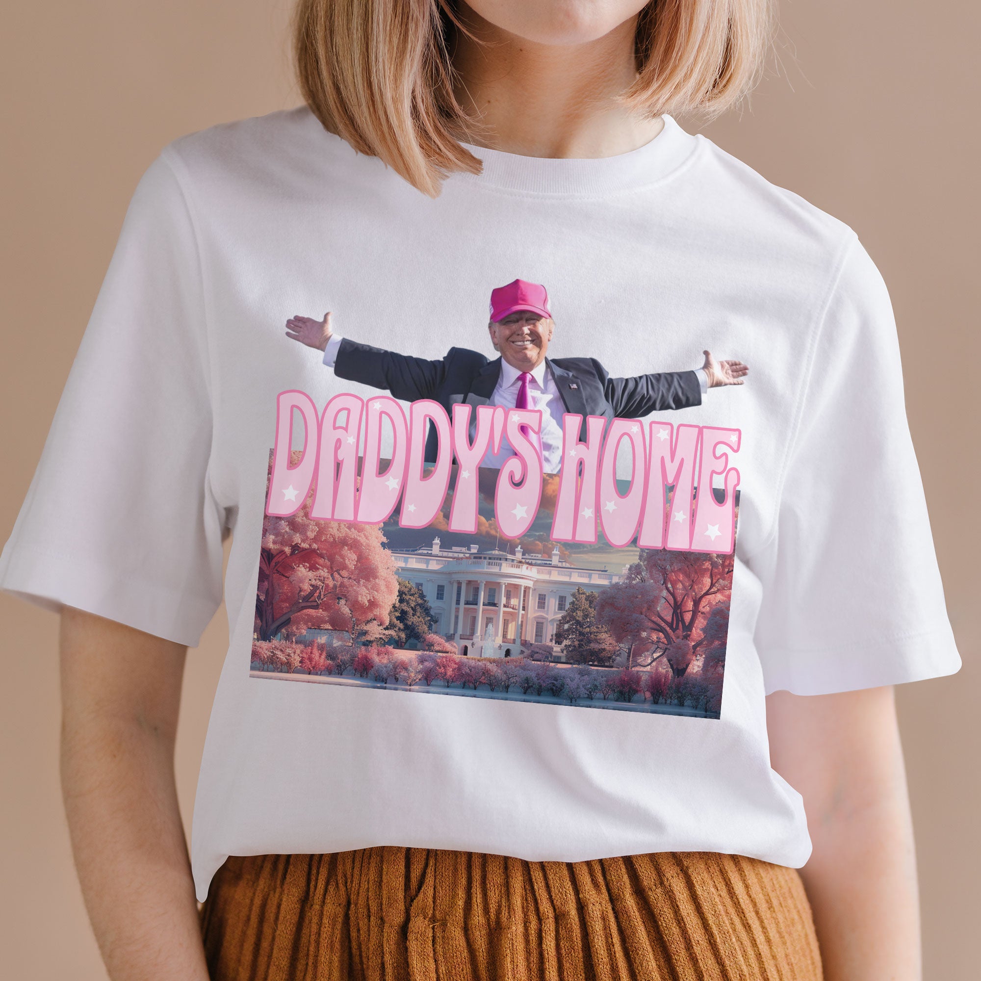 Daddy's Home Home Real Good Man Donald Pink Shirt HO82 62492