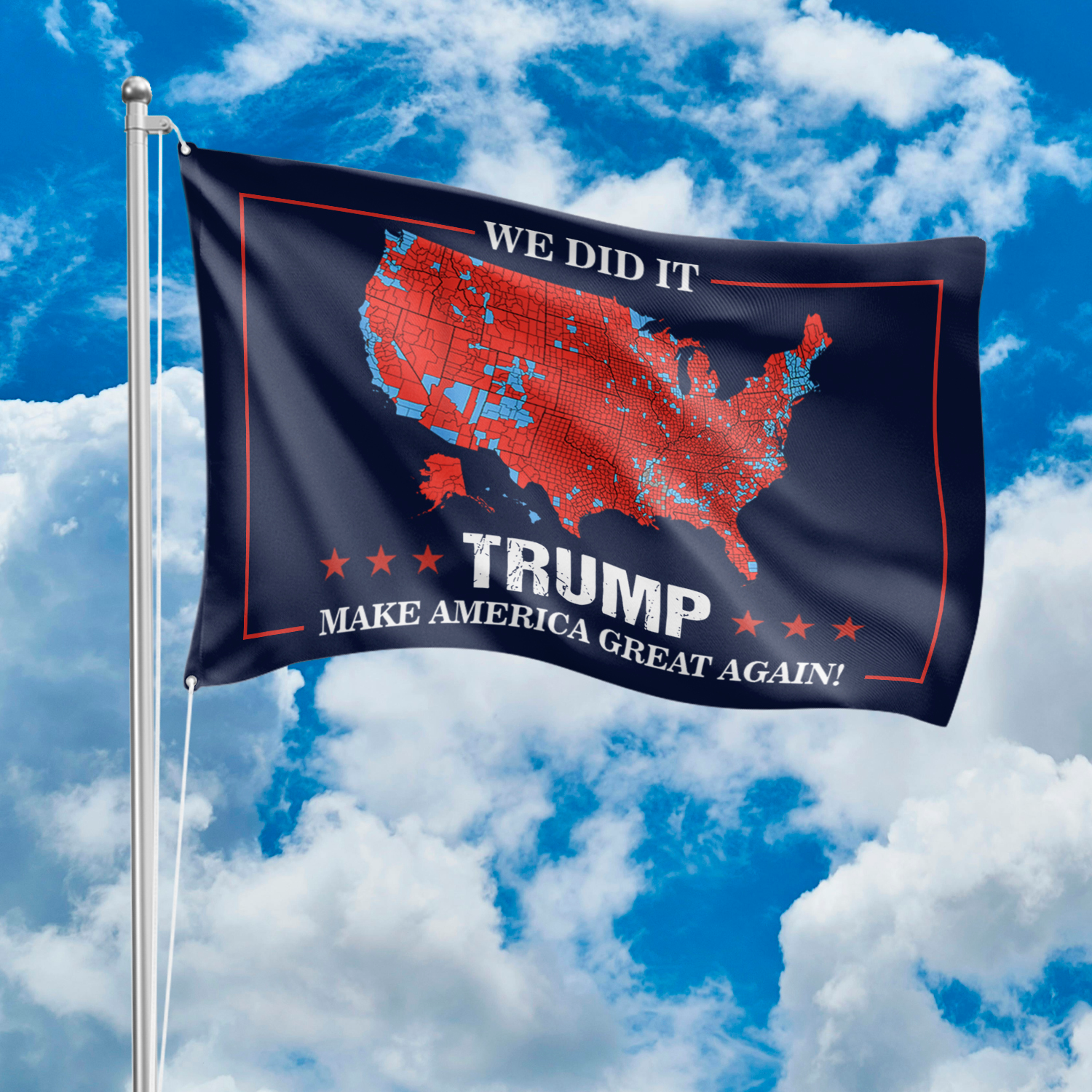 We Did It Trump Make America Great Again House Flag & Garden Flag HA75 63980