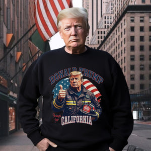 Donald Trump Prays for California Dark Shirt HA75 64304