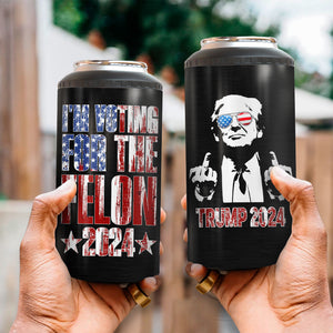 I Am Voting For The Felon 2024 Trump President Cooler Tumbler N369 62912