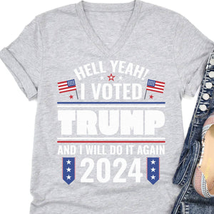 I Voted Trump And I Will Do It Again Shirt Donald Trump Homage Shirt  K228 62481