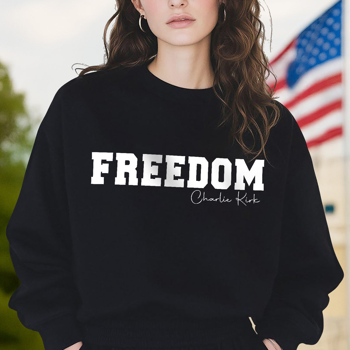 Freedom Charlie Kirk Dark Shirt HA75 64540