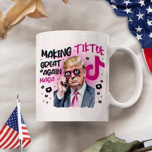 Trump Save Tiktok - Making TikTok Great Again White Mug CH07 67300