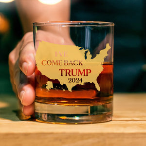 Trump's Comeback to Protect America's Legacy in 2024 Whisky Glass HA75 63777