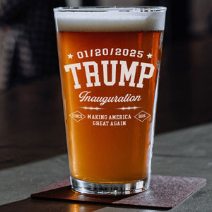 Patriotic Trump Inauguration We’ve Achieved Something Great Engraved Beer Glass LM32 65177