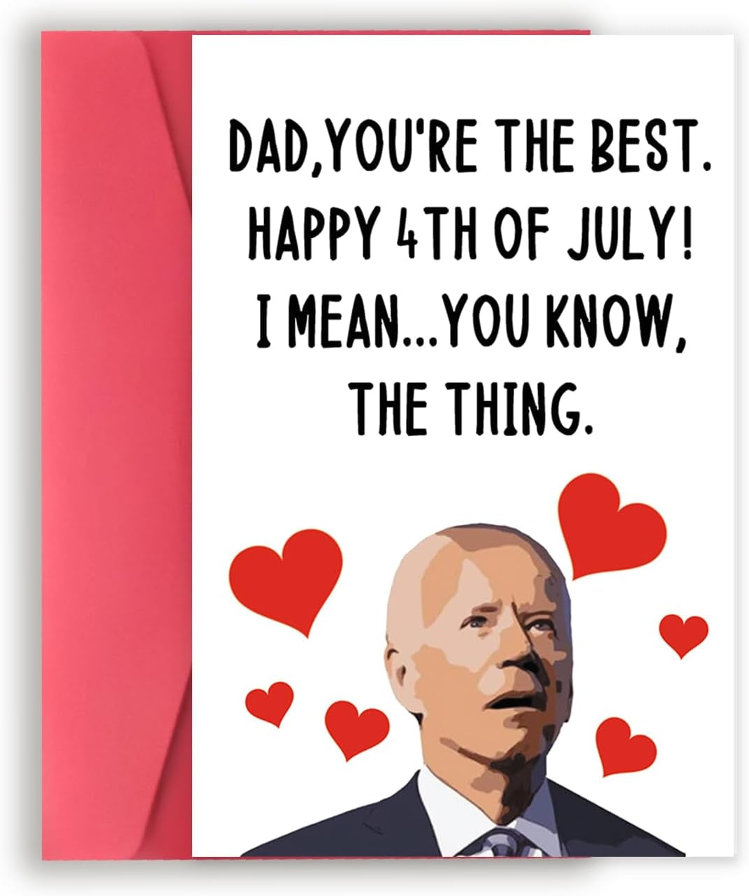 Funny Dog Dad Fathers Day Card from Son Daughter, Cute Dog Dad Gifts for Men, Happy Father’S Day Card for Him