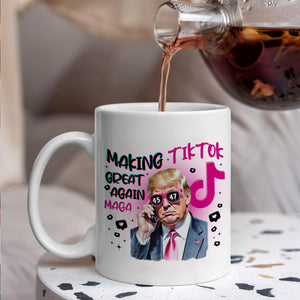 Trump Save Tiktok - Making TikTok Great Again White Mug CH07 67300