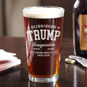 Patriotic Trump Inauguration We’ve Achieved Something Great Engraved Beer Glass LM32 65177