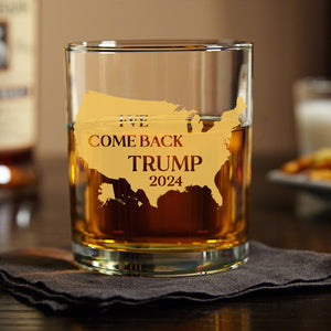 Trump's Comeback to Protect America's Legacy in 2024 Whisky Glass HA75 63777