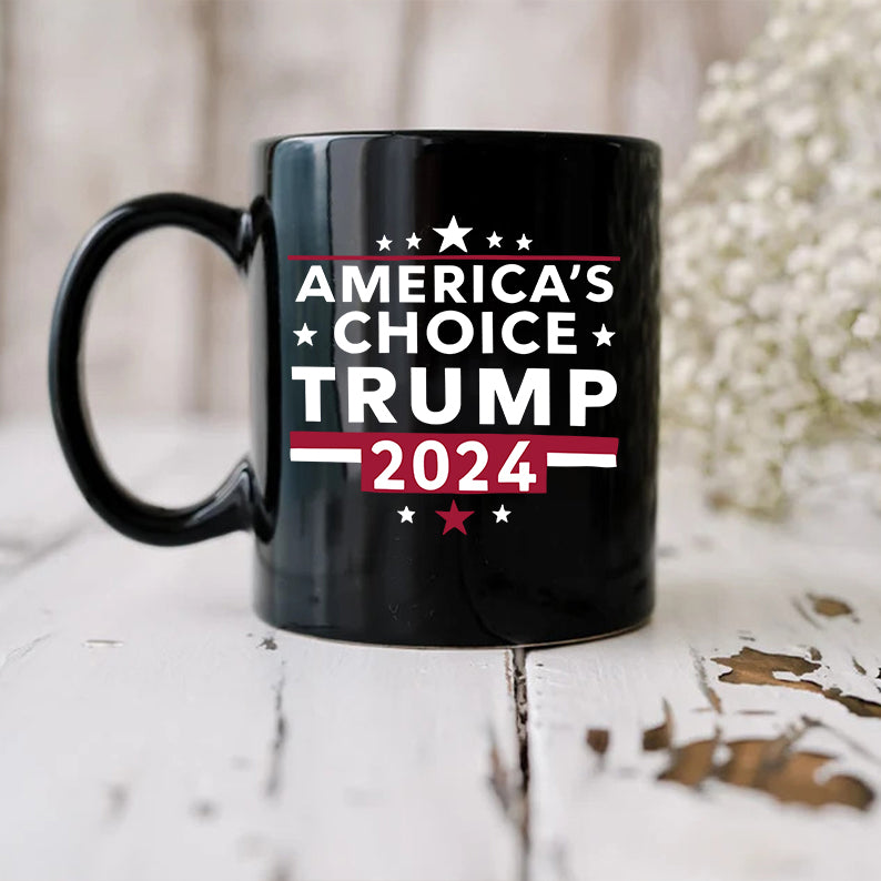 America's Choice Trump 2024 Black Mug HO82 62756
