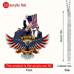 F**ht Trump 2024 America Great Again Trump 2D Acrylic Ornament HA75 63876