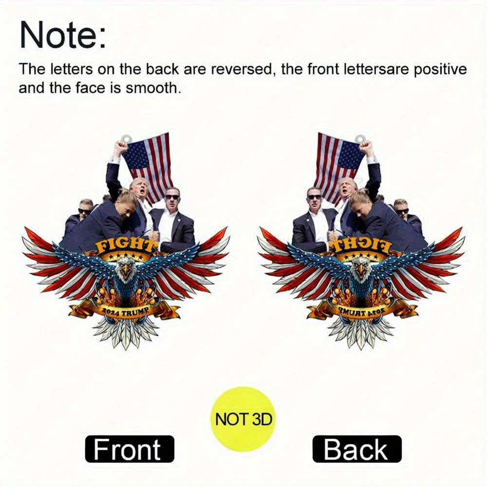 F**ht Trump 2024 America Great Again Trump 2D Acrylic Ornament HA75 63876